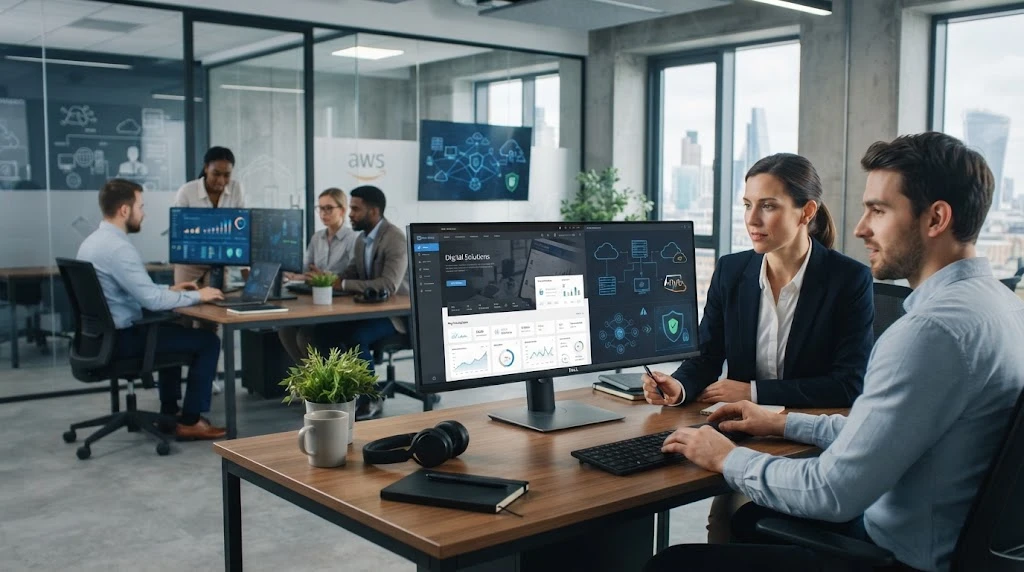 Upsite Technologies digital solutions with web development analytics cybersecurity and business technology