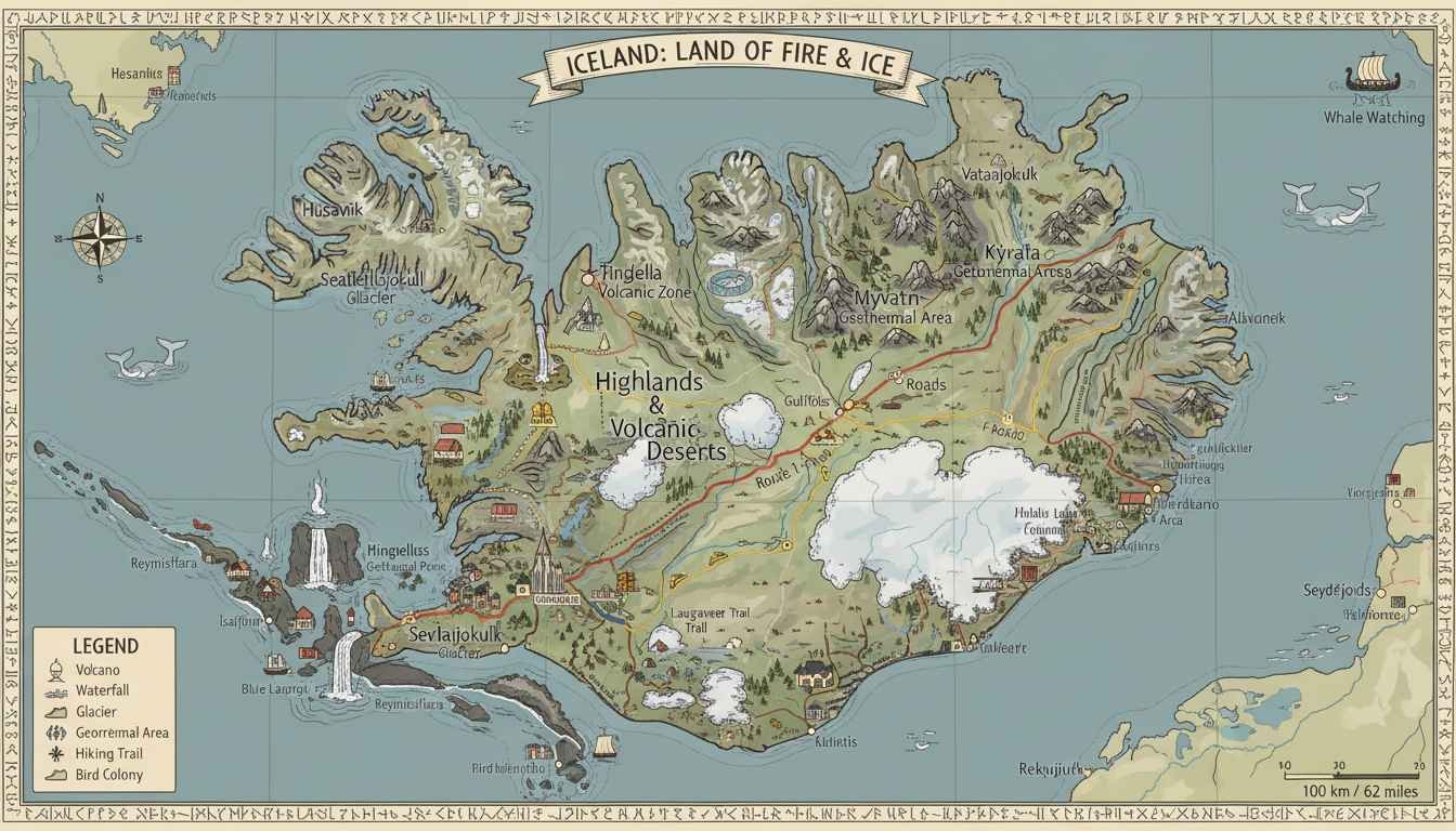 map of places to visit in iceland